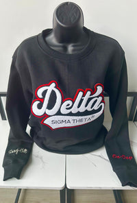 Final Sale Delta Black Sweatshirt