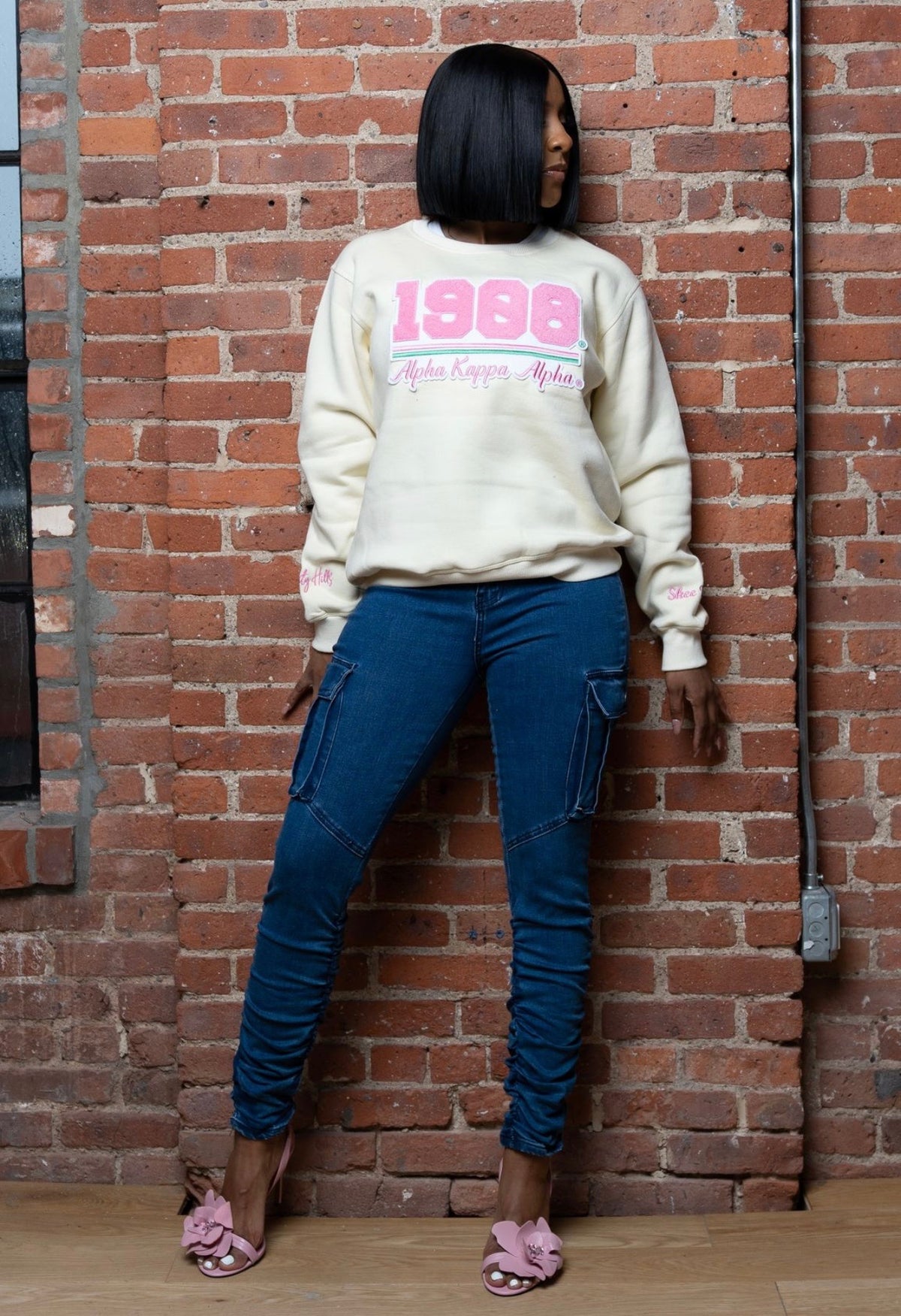 Sale Cream Of The Crop pink 1908 Crewneck