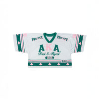 AKA Cream Crop oversized Football Jersey