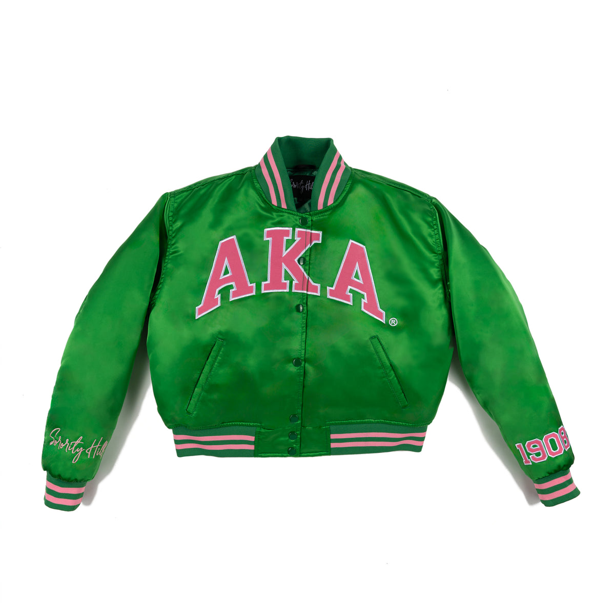 To Be An AKA Green Vintage Bomber