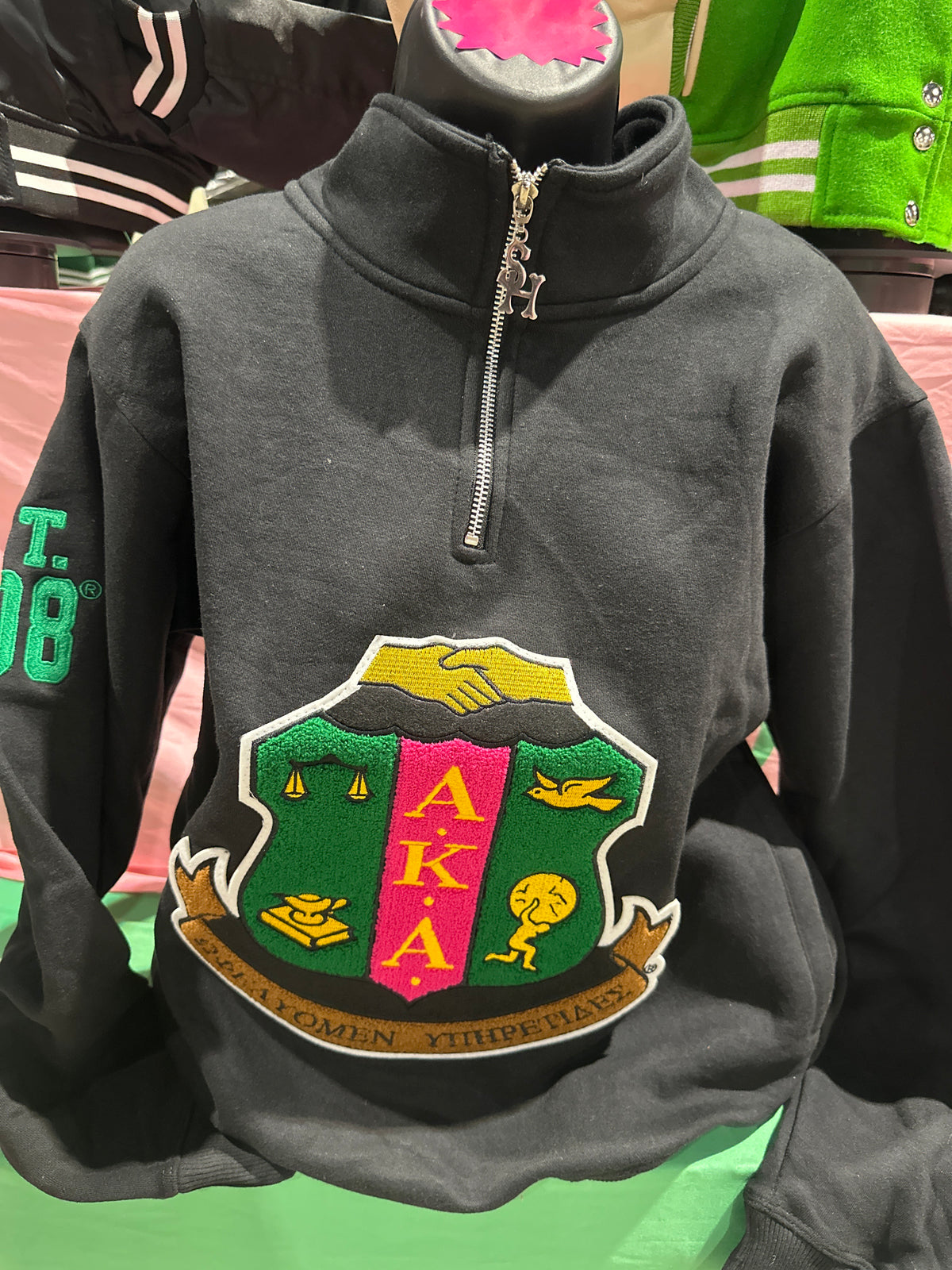 It’s A Serious Matter Black Shield zip