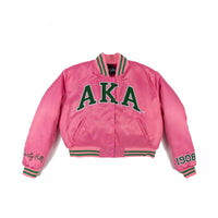 To Be An AKA Pink Vintage Bomber