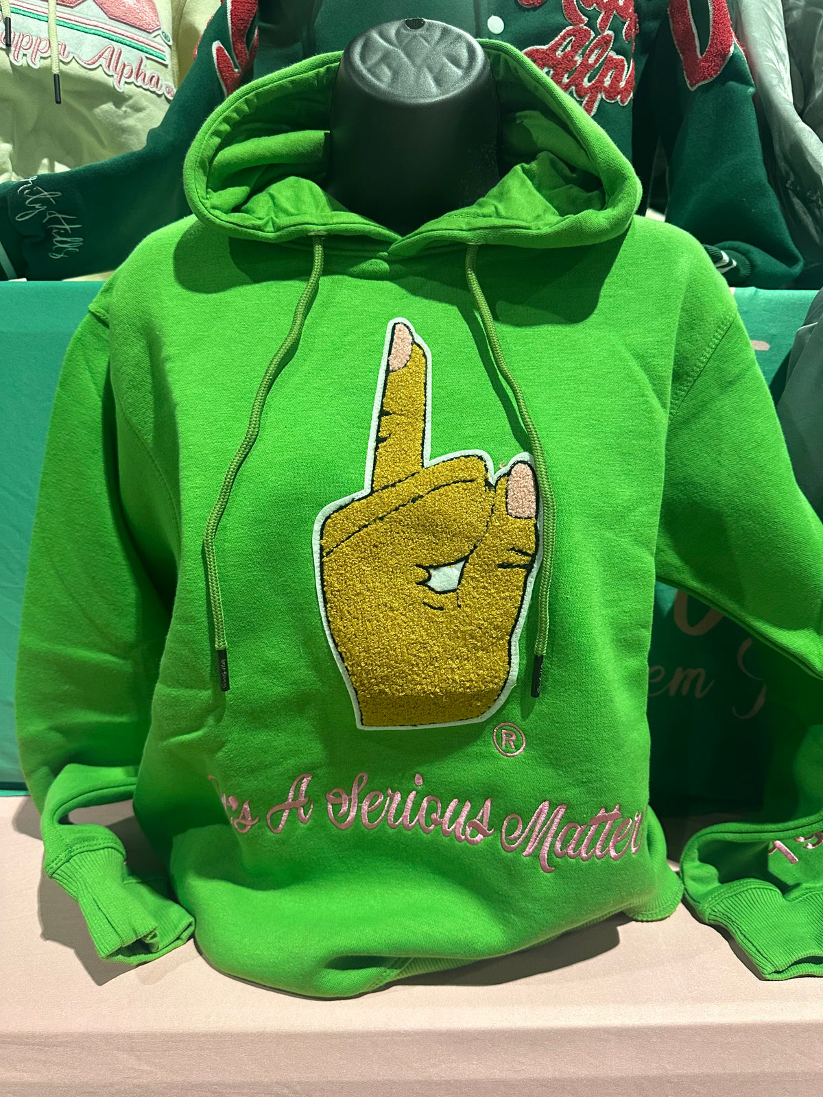 Sale Green Pinky Hoodie