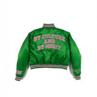 To Be An AKA Green Vintage Bomber