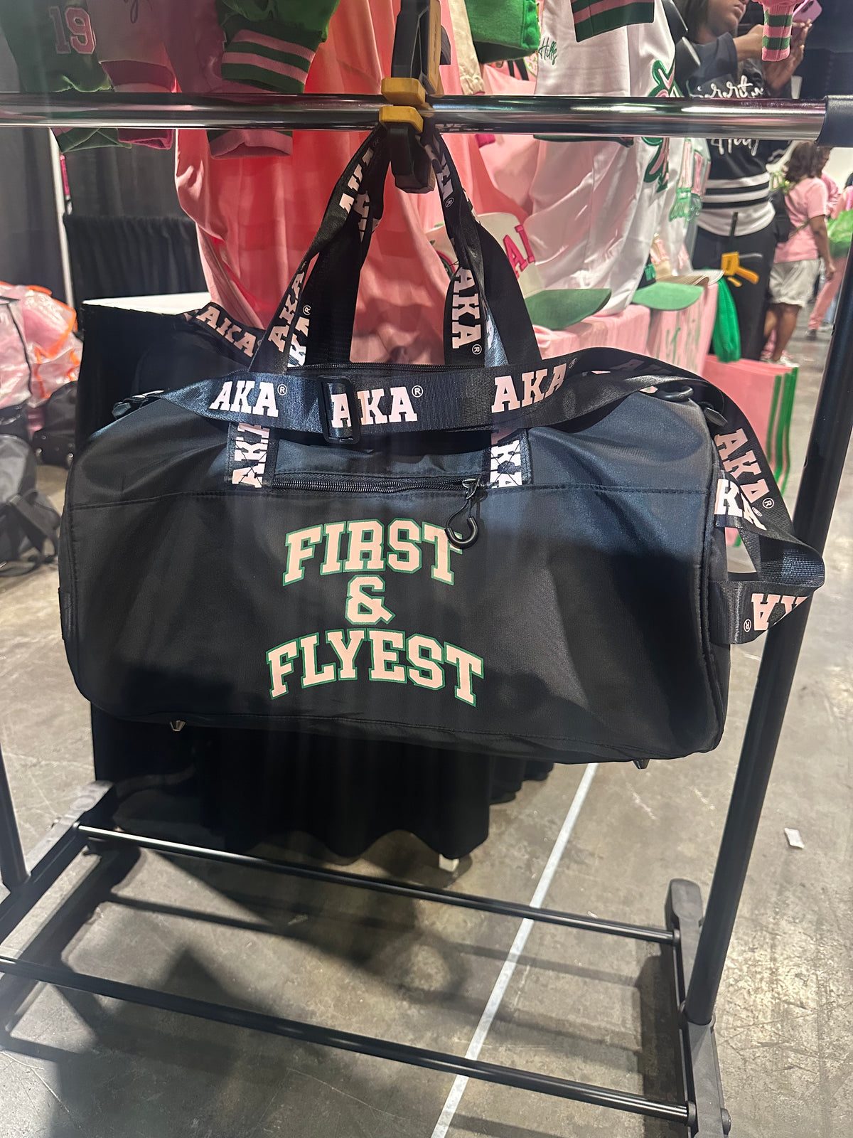 First & Flyest Noire Medium Training Duffel Bag (Nylon)