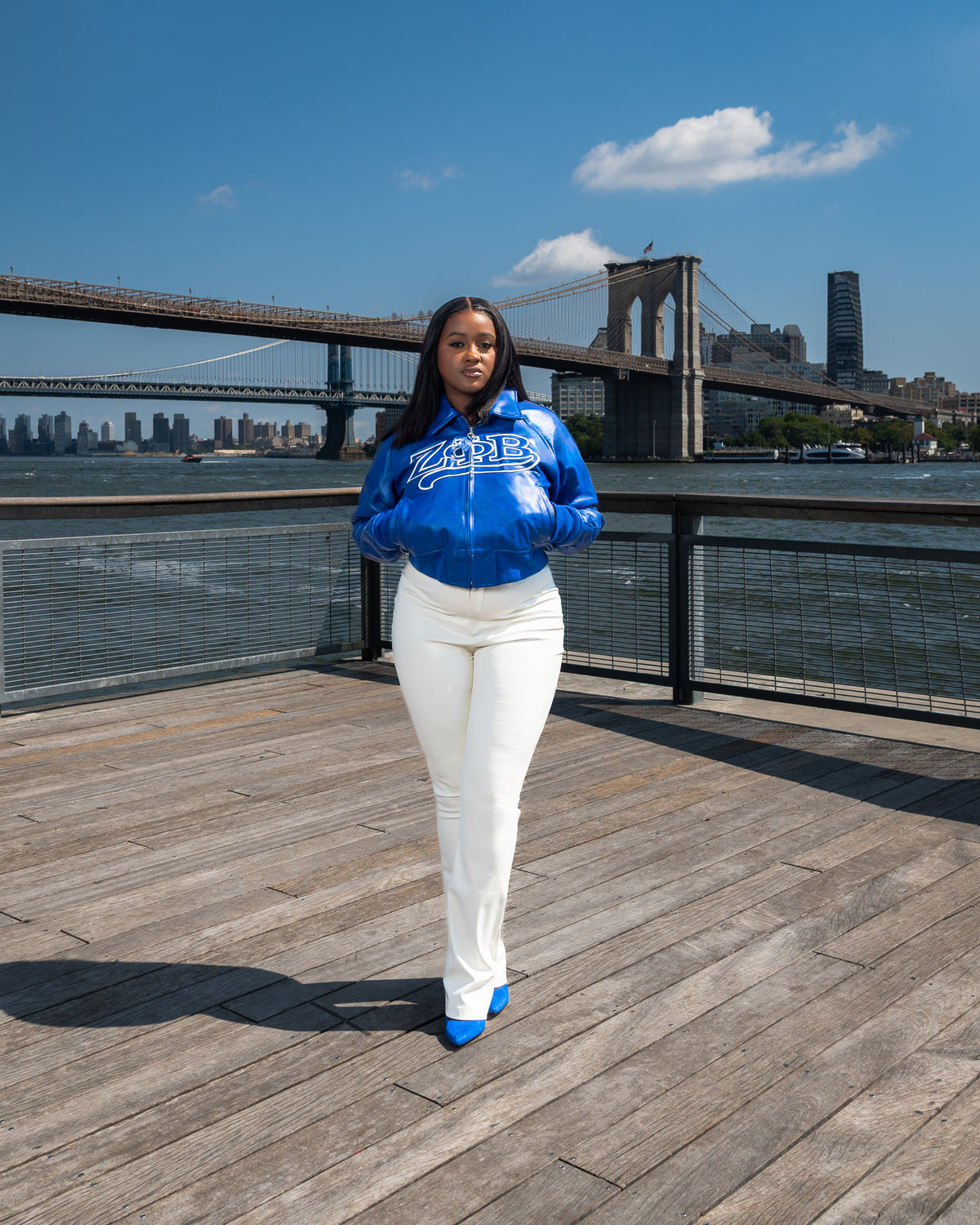 All Eyes On Me Zeta Crop Leather Bomber