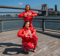 All Eyes On Me DST Crop Leather Bomber