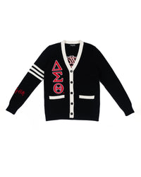 Homecoming Classic DST Black V-Neck Varsity Cardigan