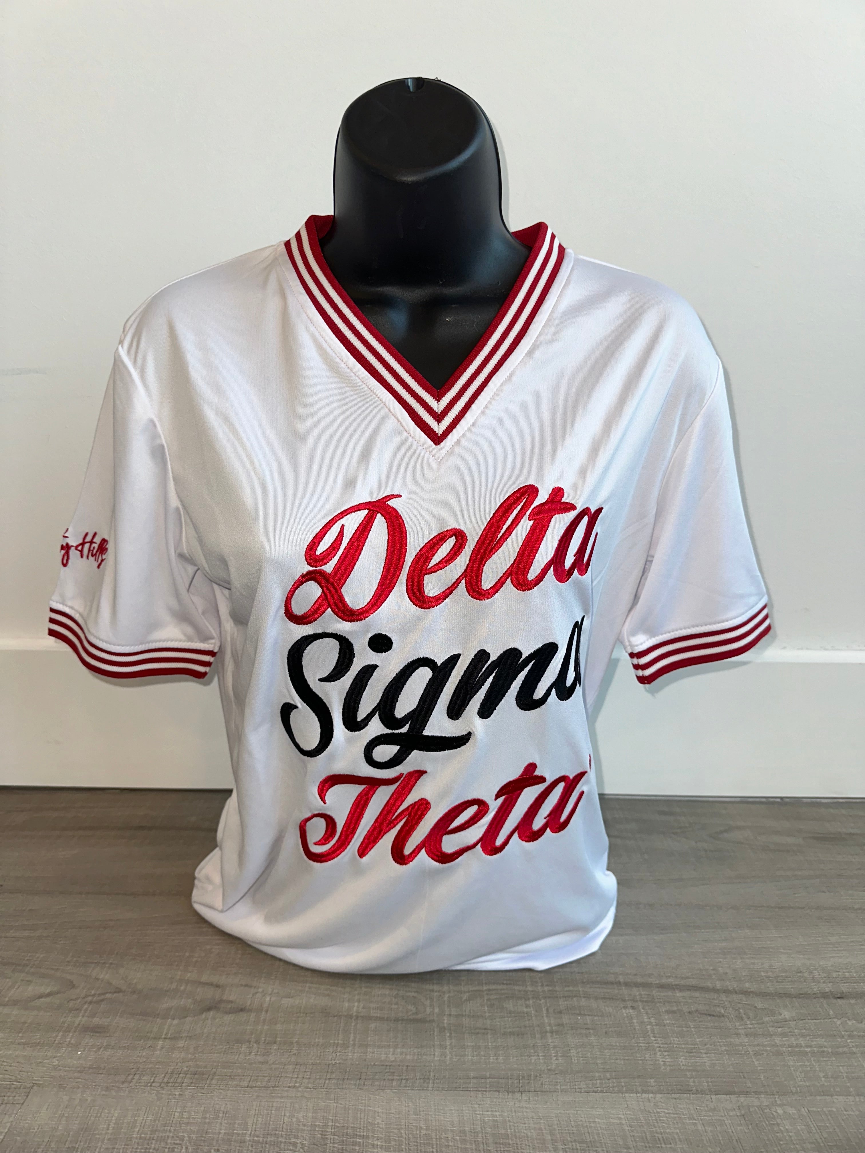 Delta White Dri Fit Jersey Shirt