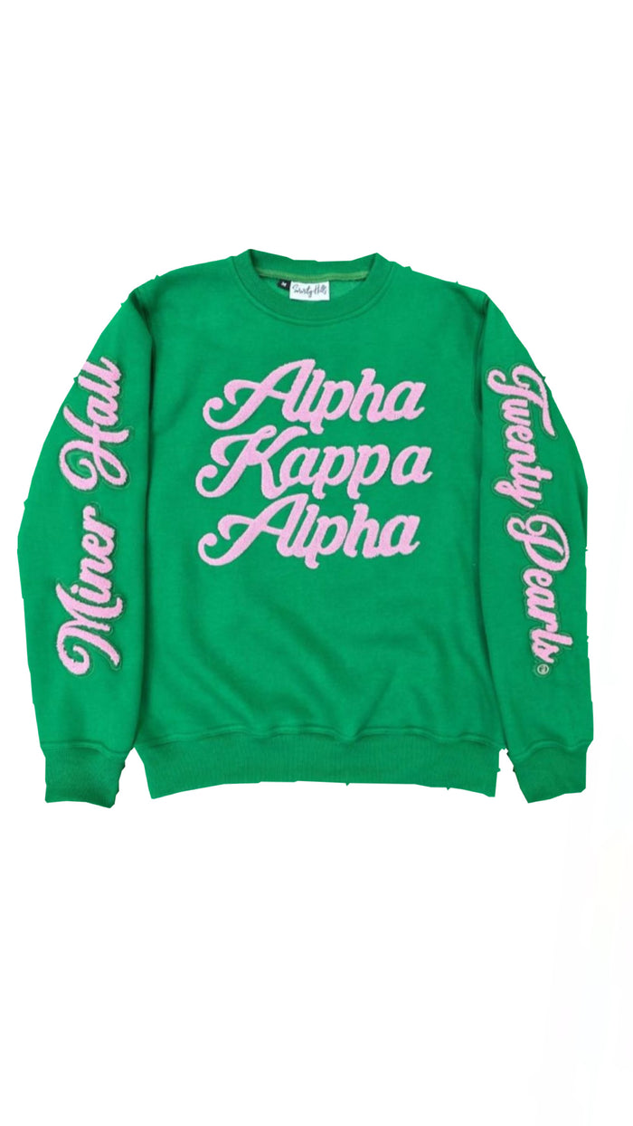 Kelly Green 1908 Stacked Crewneck