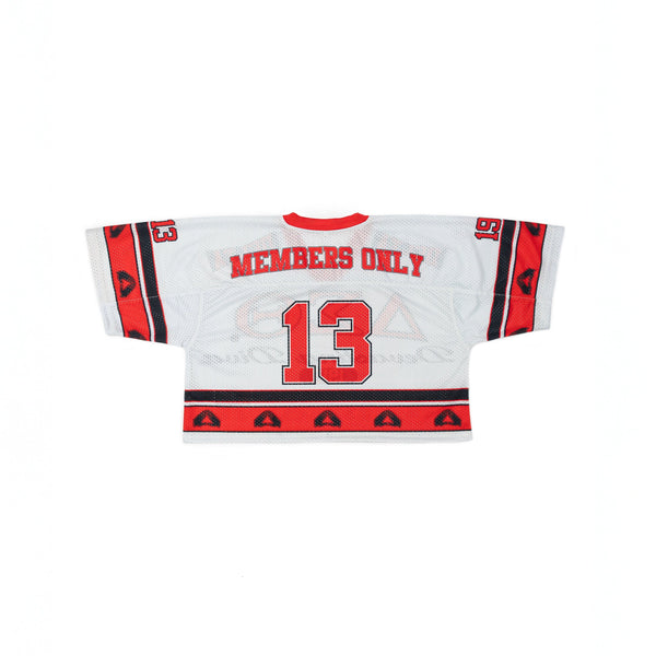 Delta Cream Crop Oversized Football Jersey