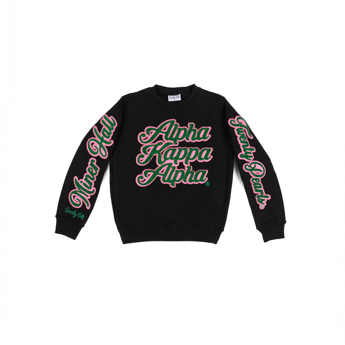 Noire 1908 Stacked Crewneck