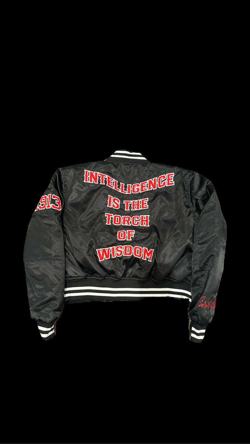 To Be A Delta Noire Vintage Bomber