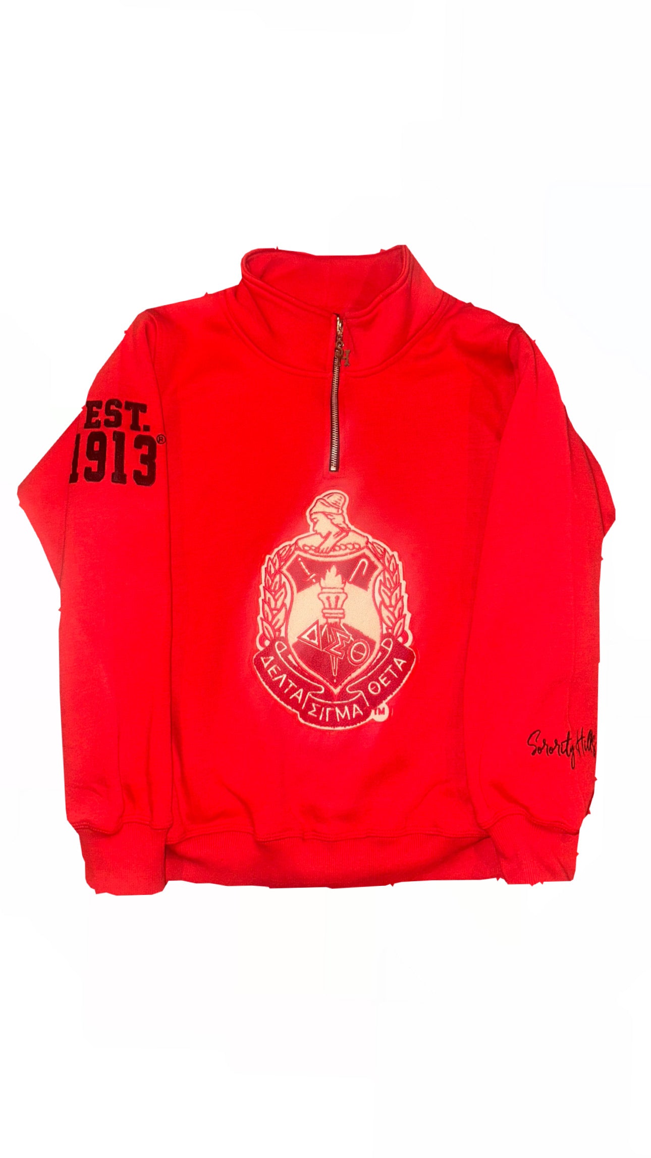 masappi♡/4 1913 Red Quarter Zip – Sorority Hills