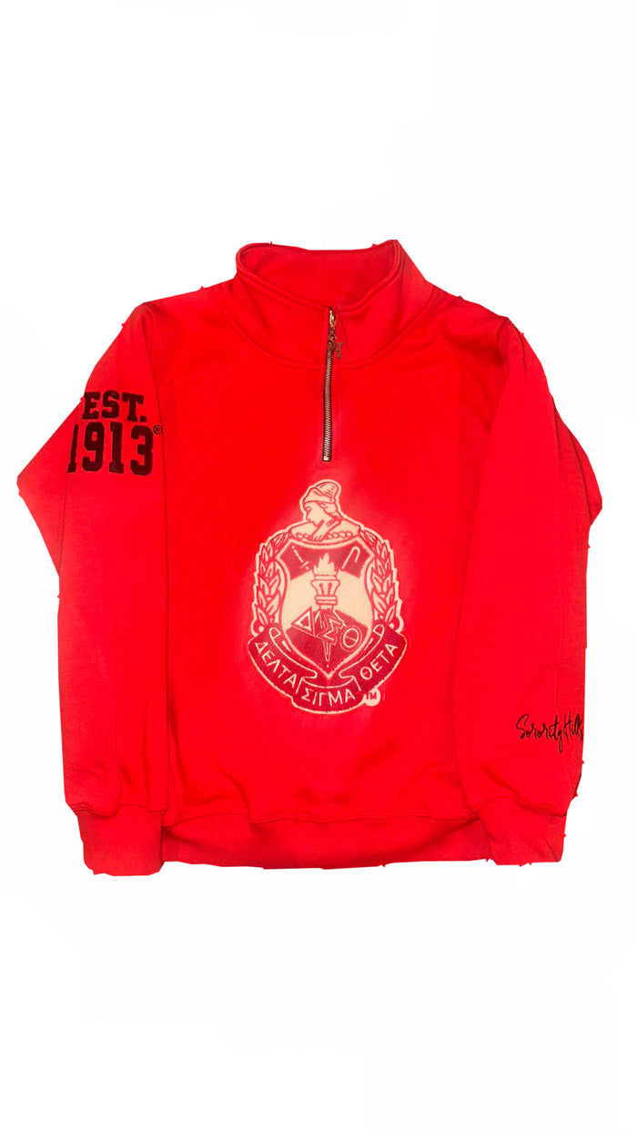 1913 Red Quarter Zip