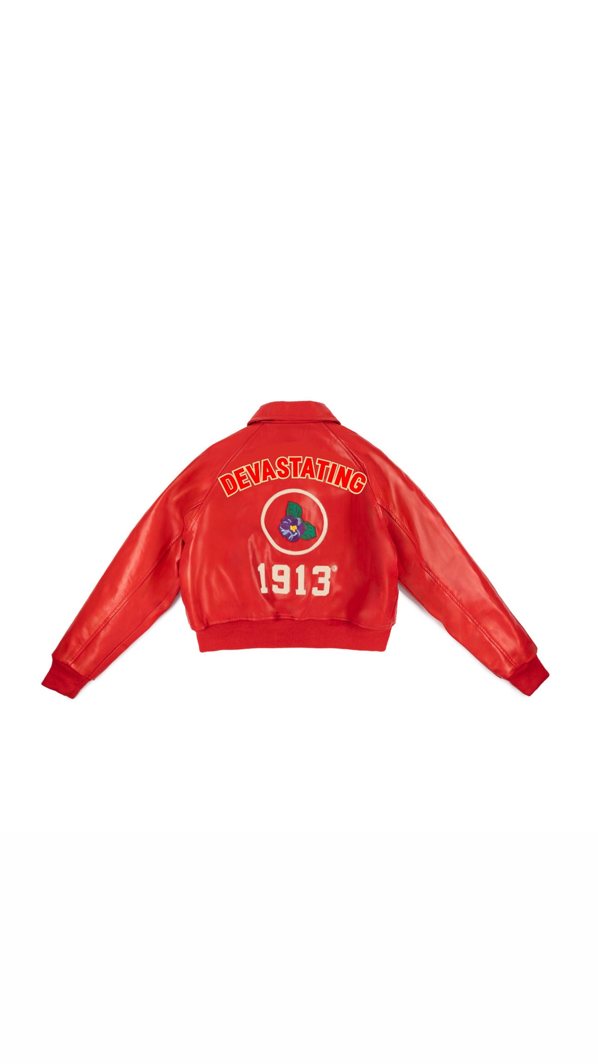 All Eyes On Me DST Crop Leather Bomber (Ships on or before 10/08)