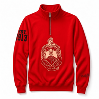 1913 Red Quarter Zip Sweatshirt