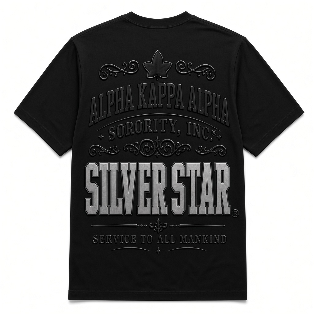Silver Star Noire Scholarship, Service & Sisterhood Graphic T-shirt