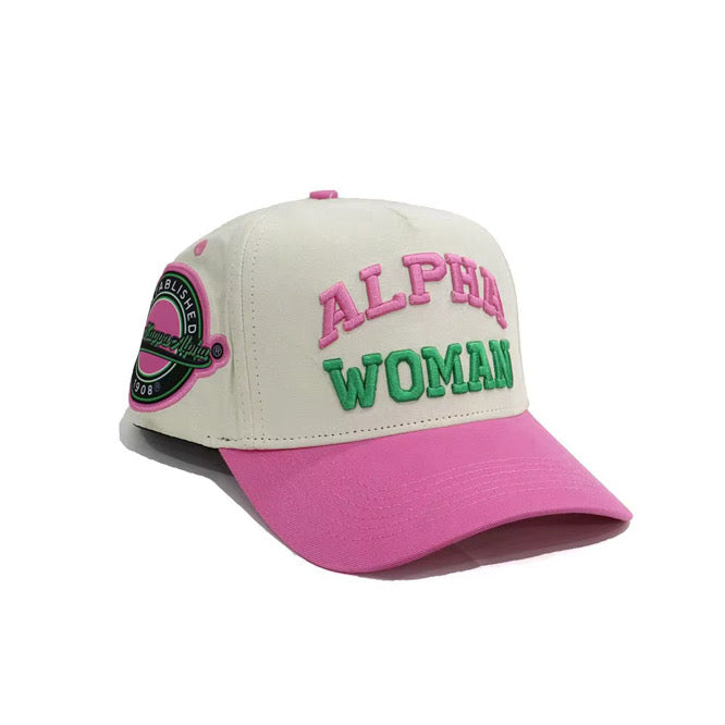 Alpha Woman Kream Snapback