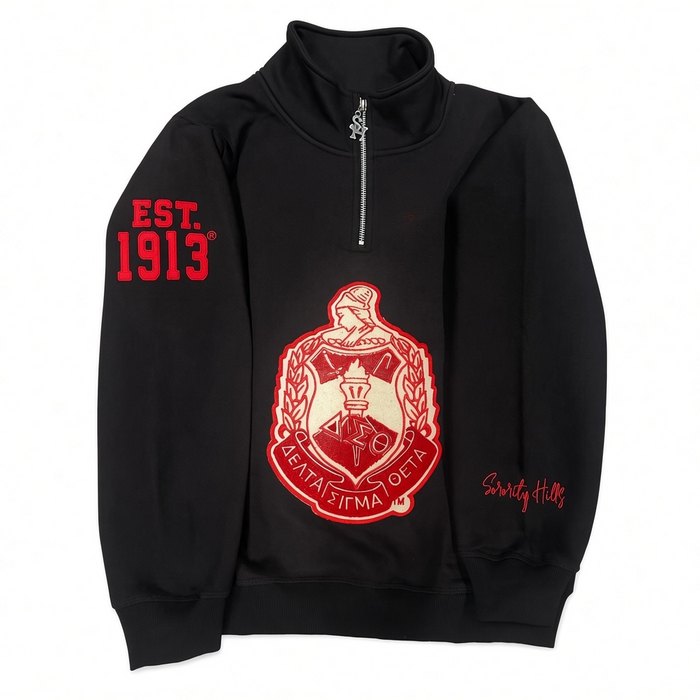 1913 Noire Quarter Zip Sweatshirt