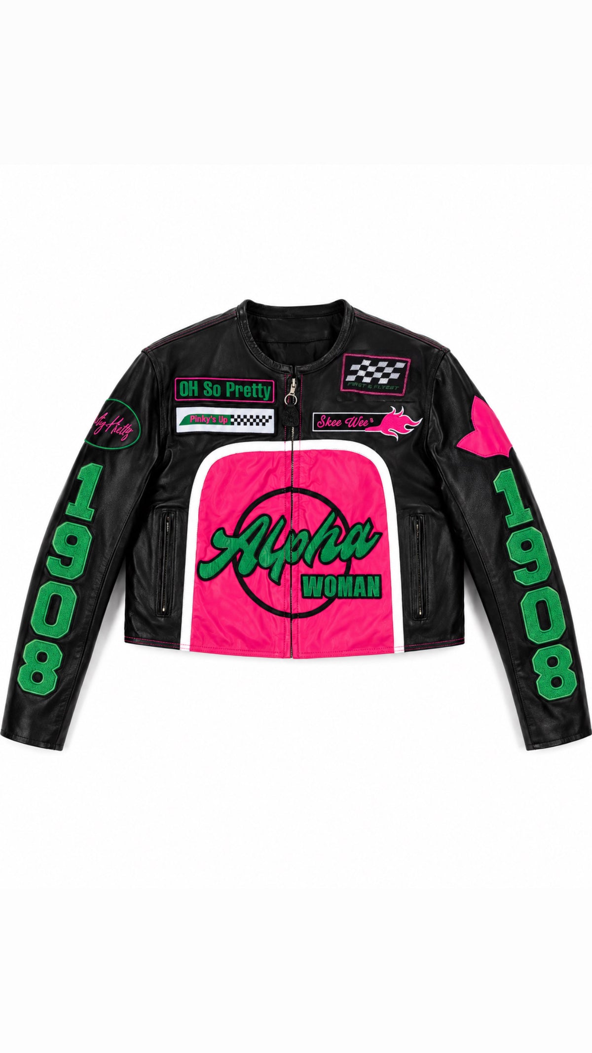 (Pre-order Oct 10th-Oct 17th) Expected Ship Date (Nov 20th-25th) Limited Edition AKA Motorsport Leather Motorcycle Jacket