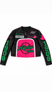 (Pre-order Oct 10th-Oct 17th) Expected Ship Date (Nov 20th-25th) Limited Edition AKA Motorsport Leather Motorcycle Jacket