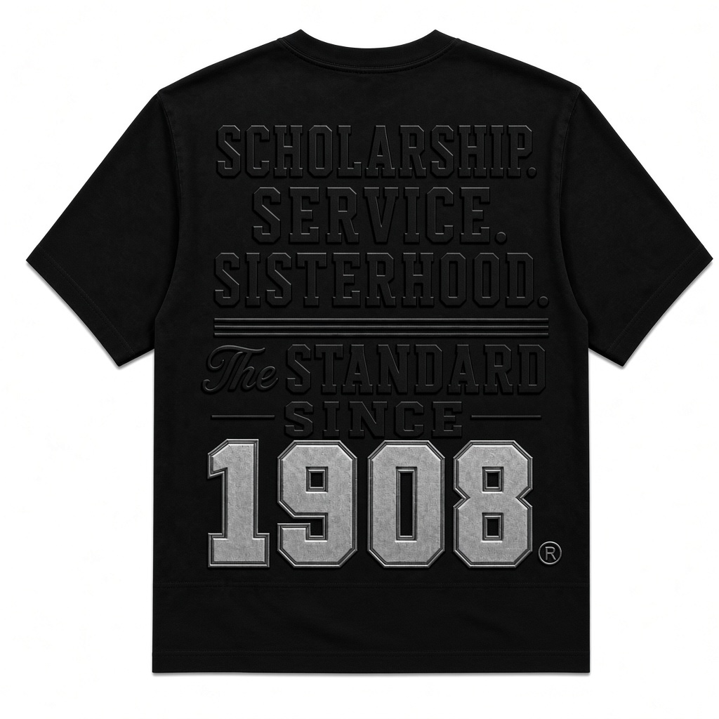 Silver Star Noire Scholarship, Service & Sisterhood Graphic T-shirt