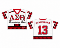 Delta Cream Crop Oversized Football Jersey