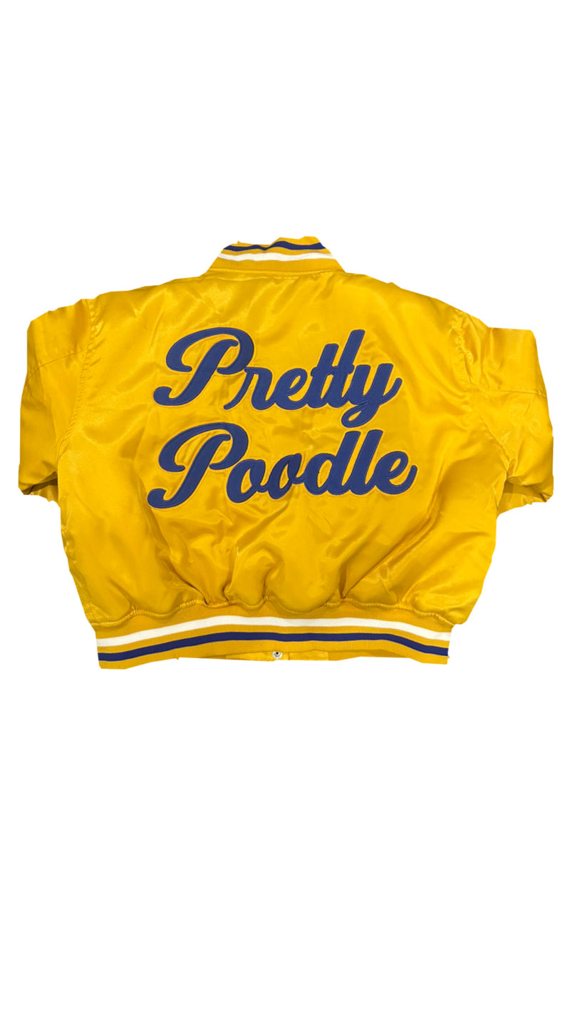 Pretty Poodles Satin Bomber