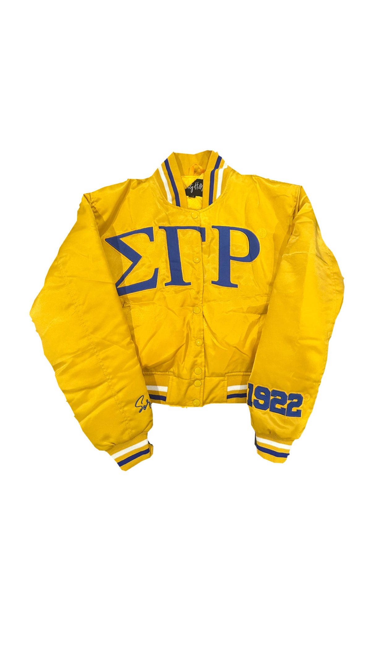 Pretty Poodles Satin Bomber