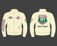 Grambling State Fall 21 Crop All White Leather Varsity