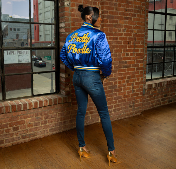 Pretty Poodles RHOyalty Satin Bomber