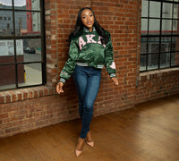 AKA Hunter Green First & Flyest Vintage Bomber