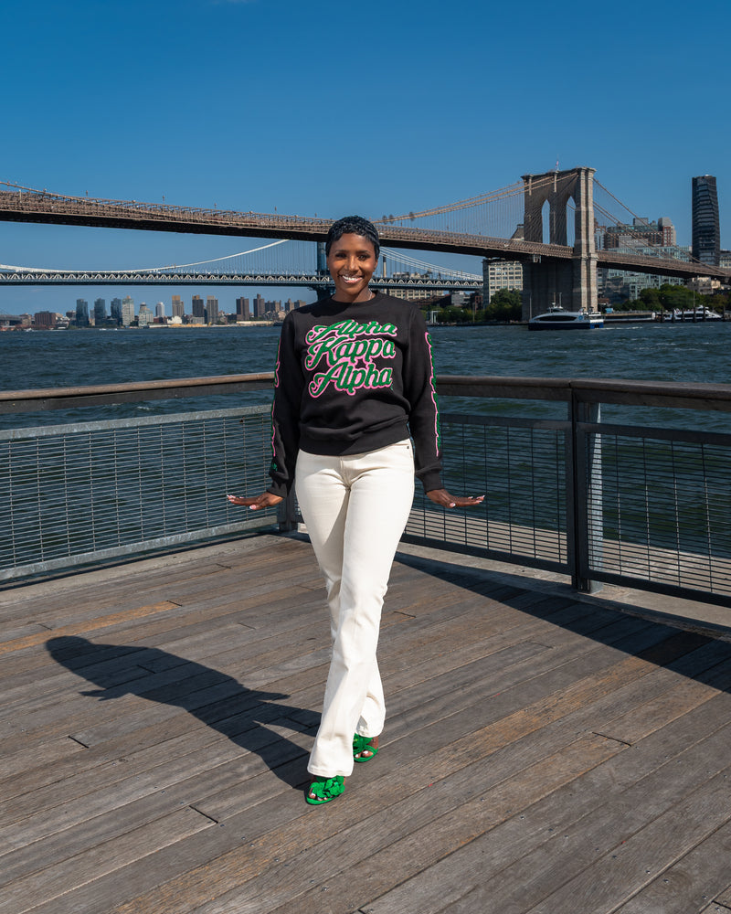 Noire 1908 Stacked Crewneck