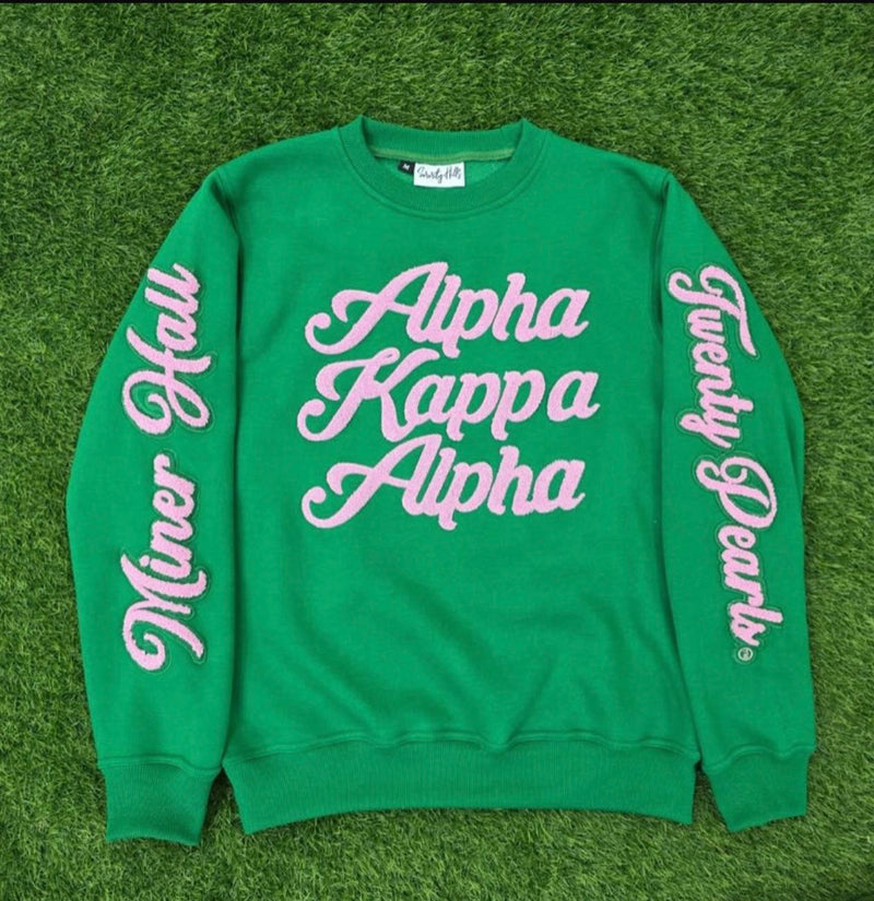 Kelly Green 1908 Stacked Crewneck