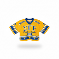 Sigma Gamma Crop Oversized Football Jersey
