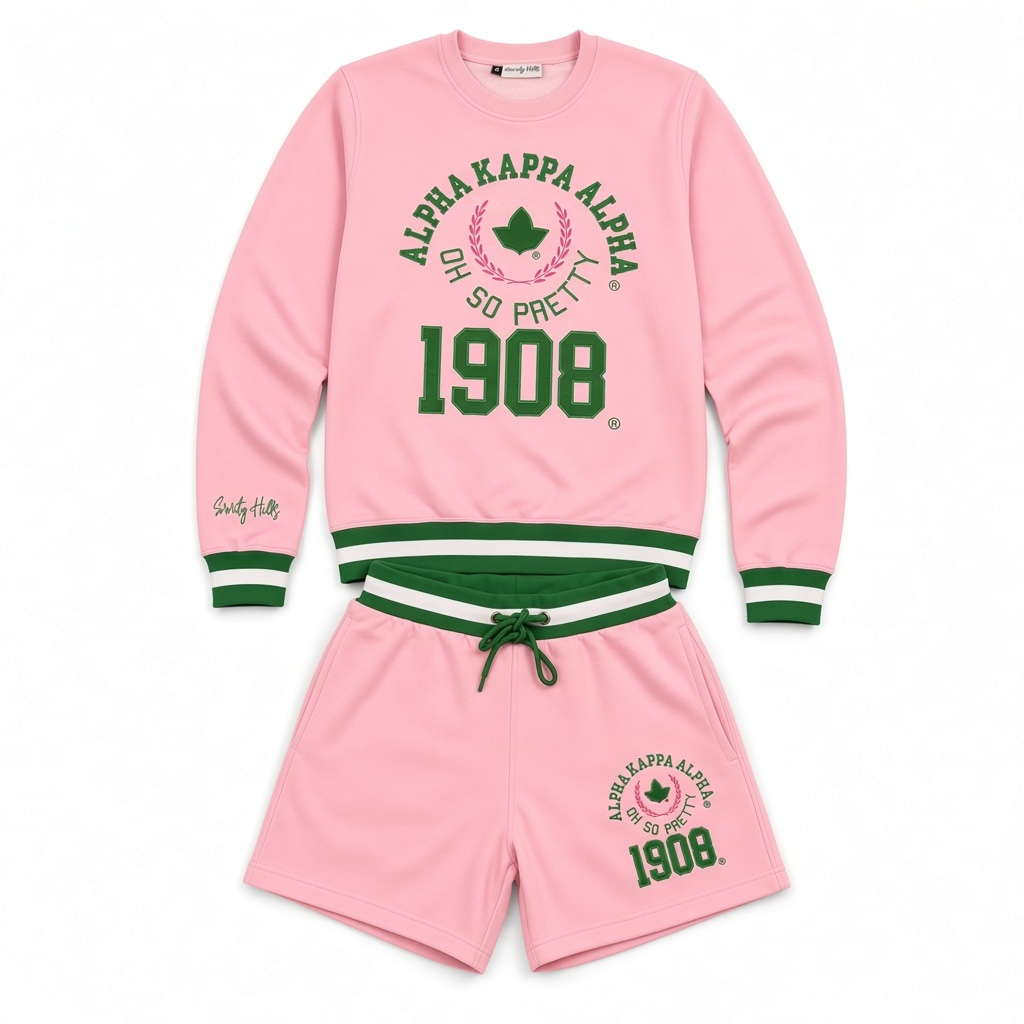 AKA Pink Classic Short Set
