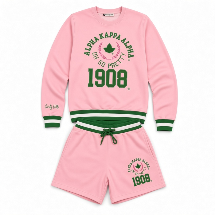 AKA Pink Classic Short Set