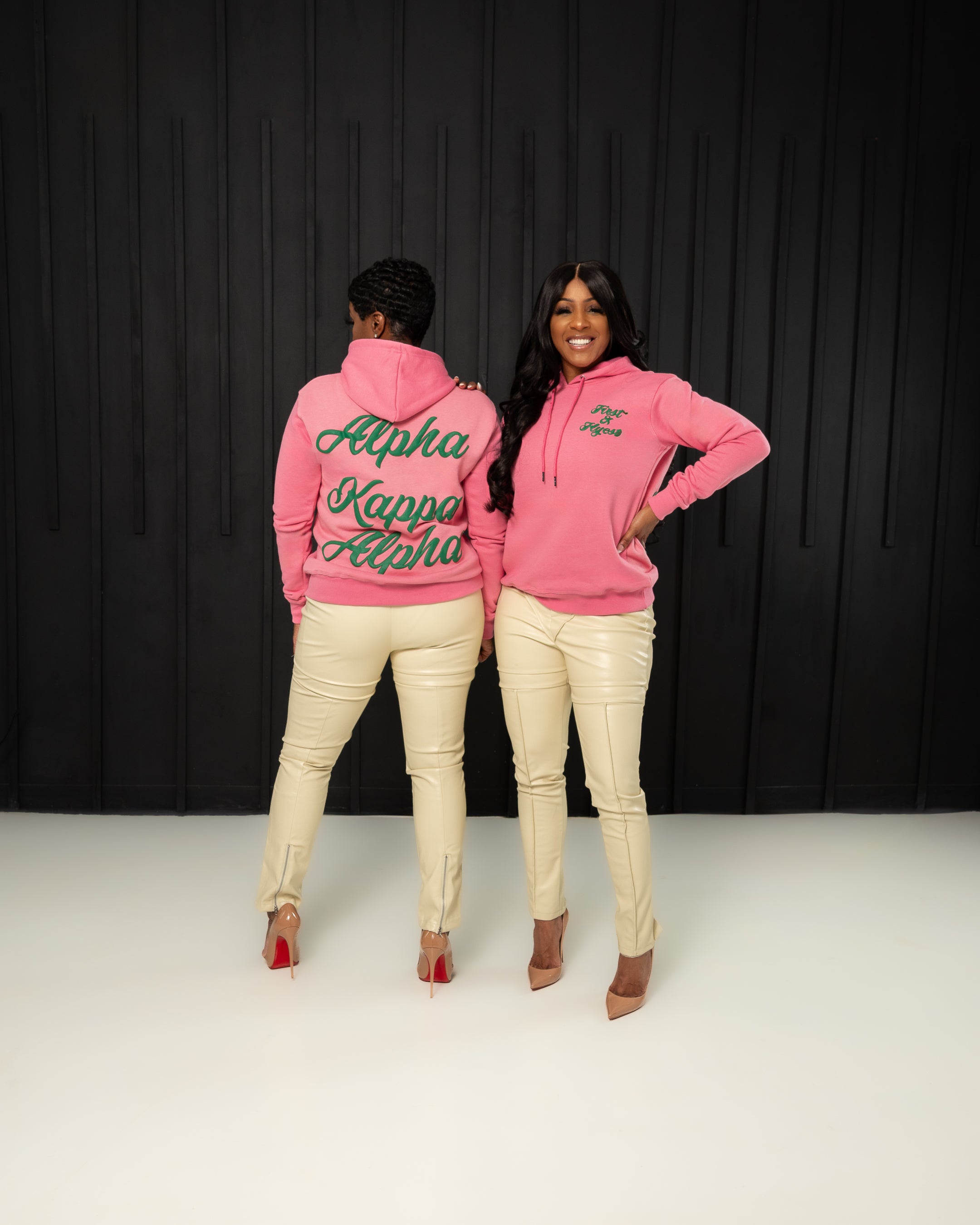 Final sale First Flyest Alpha Kappa Alpha Pink Hoodie Sorority Hills