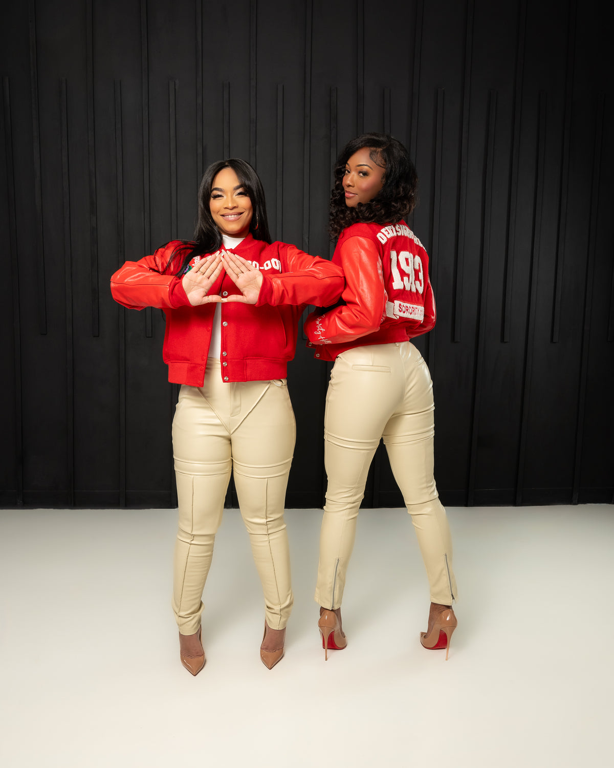 Double Redz Crop Varsity