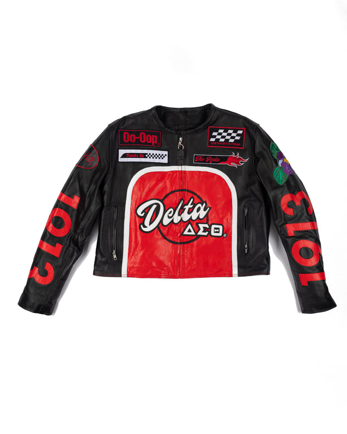 Limited Edition Delta Motorsport Leather Motorcycle Jacket