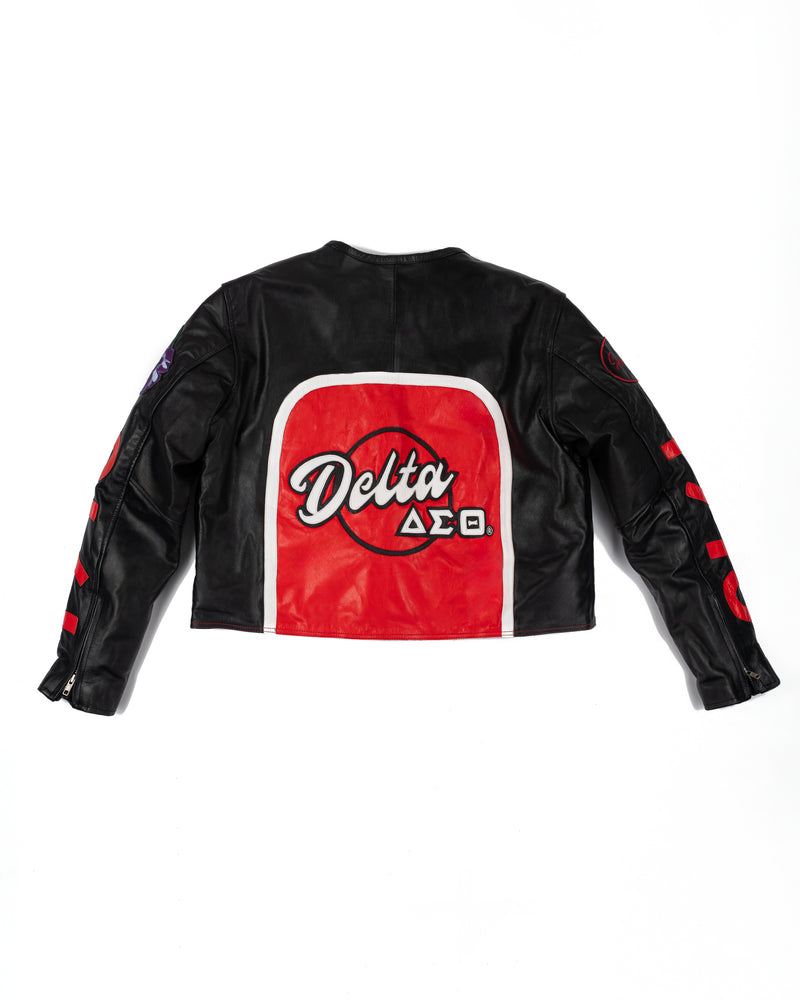 Limited Edition Delta Motorsport Leather Motorcycle Jacket