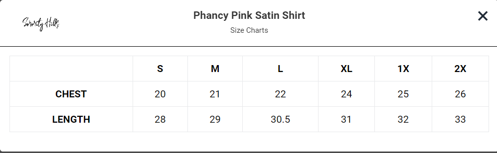 Phancy Pink Satin Shirt