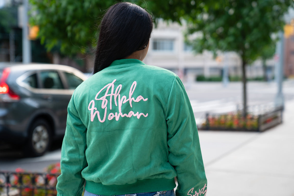 Oh So Pretty Girl Green Bomber Jacket