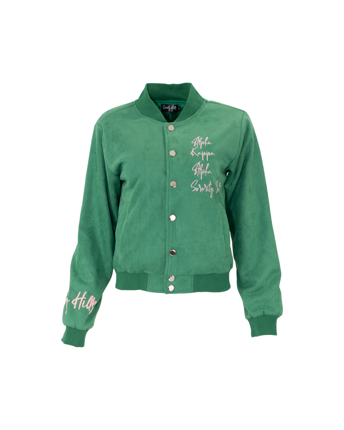 Oh So Pretty Girl Green Bomber Jacket