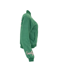 Oh So Pretty Girl Green Bomber Jacket